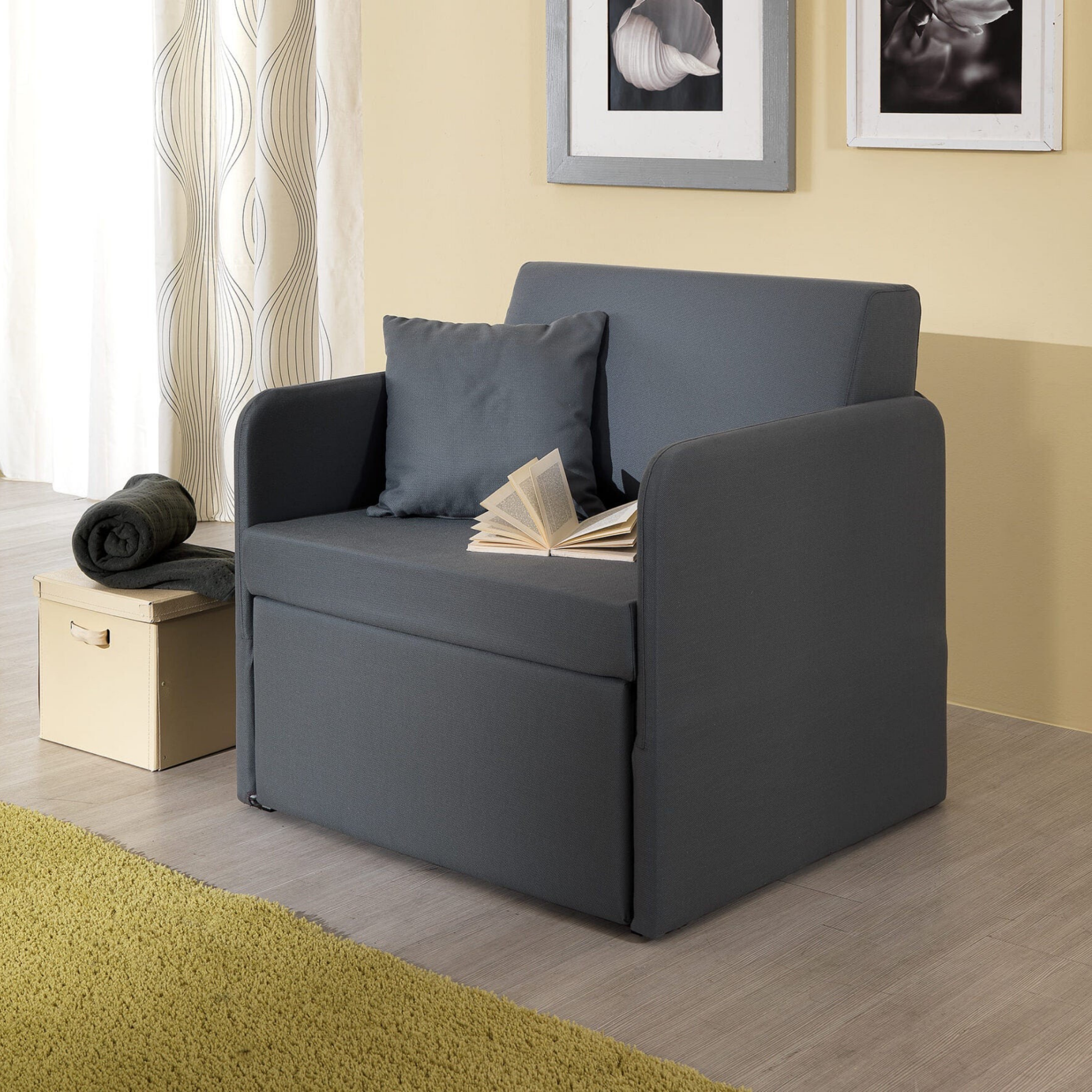 Schlafsessel BOSA – Hauptansicht: hochwertige Hotelausstattung fuer erholsamen Gaesteschlaf in Hotels und Unterkuenften in der Schweiz.