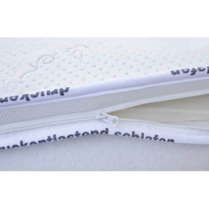 Silver-Topper ViscoRelax – Materialdetail: qualitativ hochwertige Verarbeitung fuer die Hotellerie.